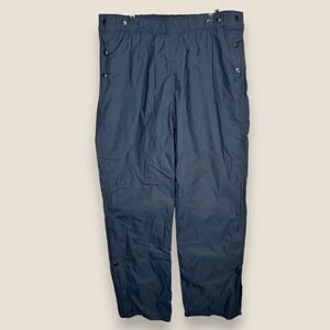 Bauer Waterproof Track Pants Snap Ankle Tracksuit Hockey Men Medium Black